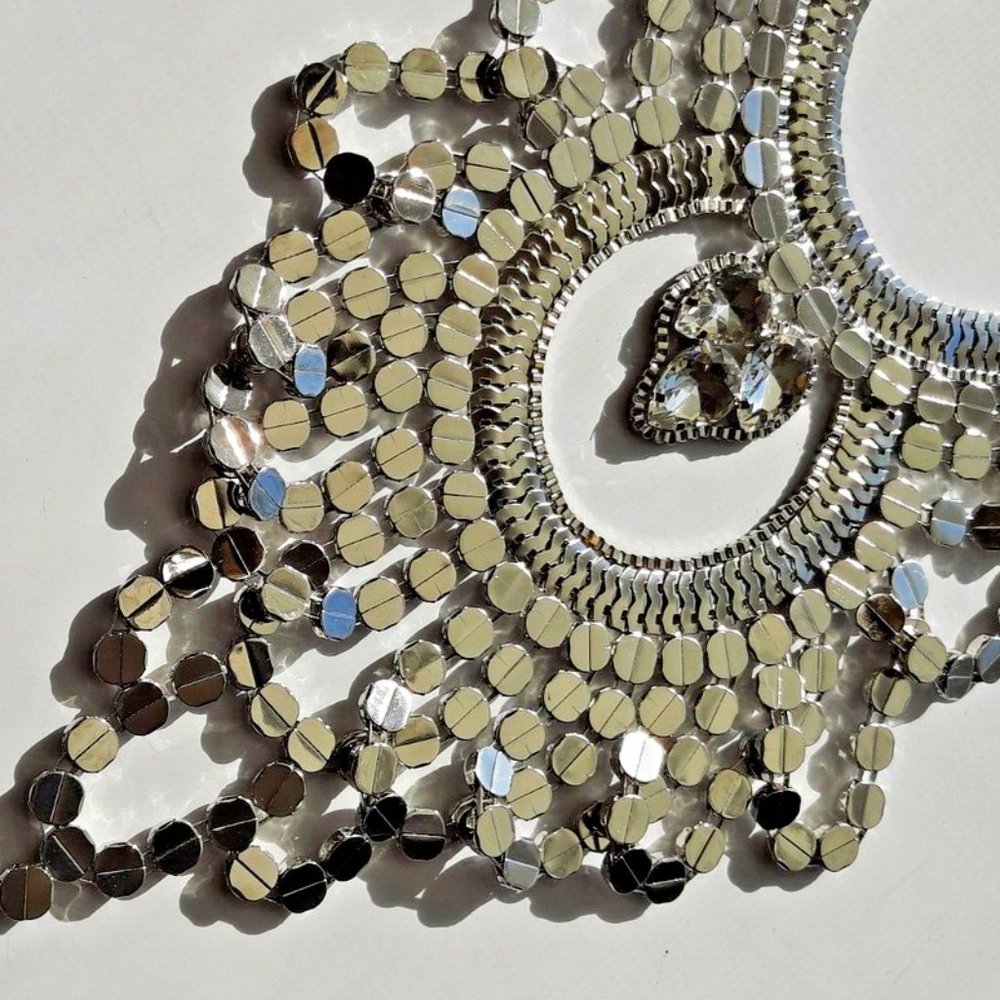 New Statement Bib Necklace By Ballet Jewelry Inc with tags and gift box